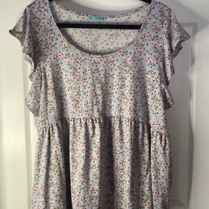 Floral babydoll top by PS Kate